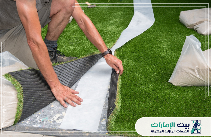 تركيب عشب صناعي العين